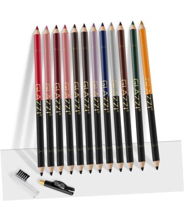 PLAFOPE 12pcs Lip Liner Eyeliner Make up Lipliner Black Waterproof Eyeliner Natural Pen Gel Eyeliner Plastic - Buy Online on SooperMarket.com