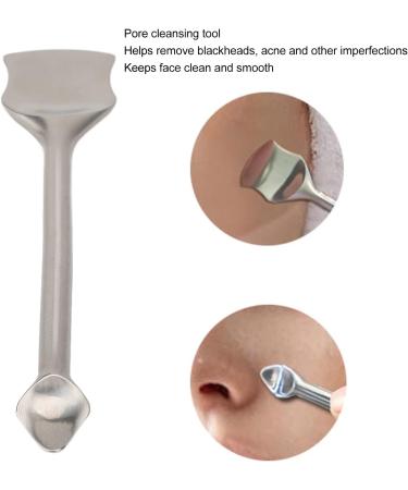 Stainless Steel Double Head Pore Cleaning Tool for Acne Removal Cleans The Skin and Removes Blackheads Squeeze Out Pimples Pore Cleaner Tool - Buy Online on SooperMarket.com