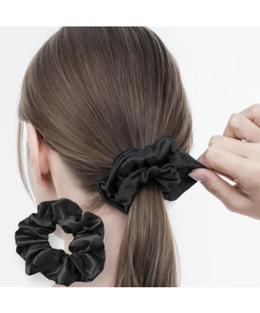6 Pieces Hair Scrunchies Multi Colors Satin Elastic Soft Hair Ties Scrunchy Hair Bands for Girls and Ladies - Buy Online on SooperMarket.com