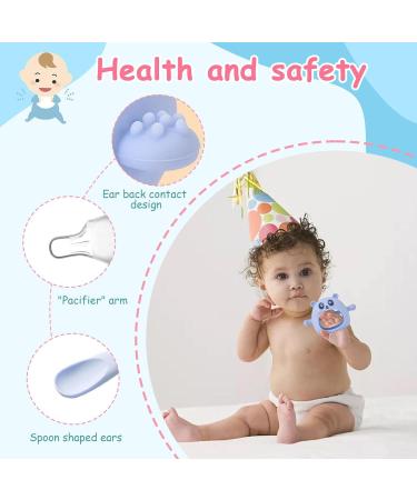 Youding Bite Ring - Calming Silicone Pacifier & Rattling Toy for Toddlers | Soothe Baby's Gums & Prevent Drops - Buy Online on SooperMarket.com