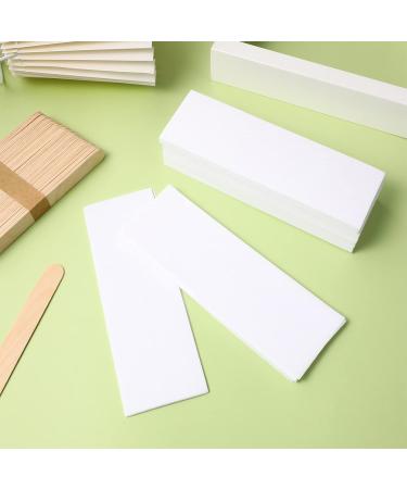 FRCOLOR 200 STK Wax Paper & Wooden Sticks for Hair Removal - Premium Waxing Strips & Stencils for Smooth Skin - Buy Online on SooperMarket.com