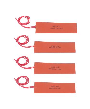 4pcs Silicone Rubber Heating Pad - 12V 20W Heating Mat for Industrial Equipment | Durable & Efficient Heating Solution - Buy Online on SooperMarket.com