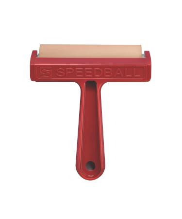 Speedball Pop-in Soft Rubber Brayer, 4-Inch for Block and Relief Printing