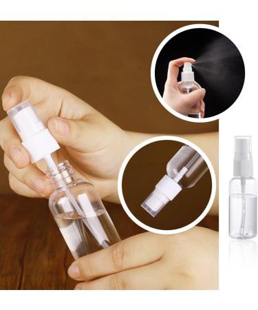 8 Pack 20ml Transparent Travel Spray Bottles | Refillable Cosmetic Containers for Men & Women | Free Labels Included - Buy Online on SooperMarket.com