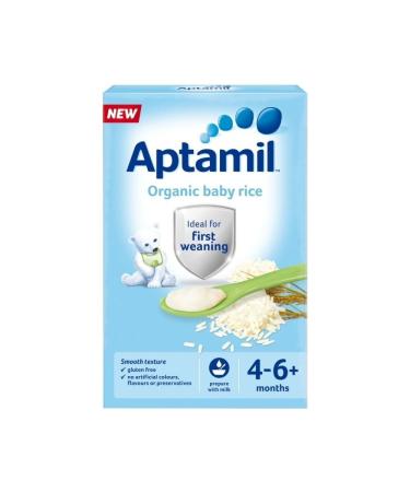 Aptamil Organic Baby Rice 4mth+ (100g)