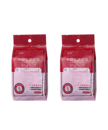 FIOERDTUIE 2packs Clothing Stain Removing Wipes Premium Ensures Effective Stain Removal Convenient And Practical Fabric