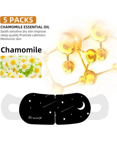5 Packs Steam Eye Mask Warming Eye Mask Self Heating Eye Mask Sleep Mask Heated Eye Mask for Dry Eyes Fatigue Disposable Moist Hot Compress Eye Patch Great Gifts for Men Women (Chamomile) - Buy Online on SooperMarket.com