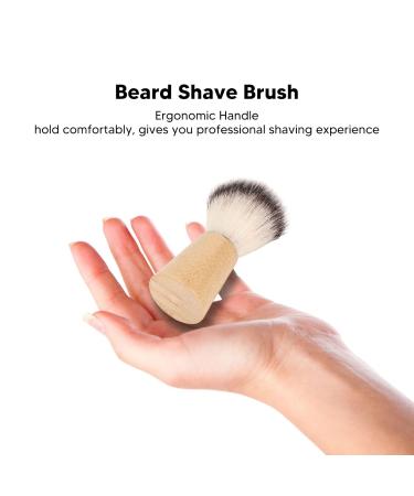Buy Men's Shaving Brush | Premium Beard & Mustache Rasier Brush for Salon Care - International Shipping Available - Buy Online on SooperMarket.com