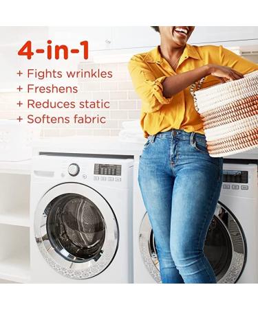 Bounce WrinkleGuard Mega Dryer Sheets 120ct + Downy Wrinkleguard Fabric Softener Pack of 2 - Fresh Scent - 192 Loads - Buy Online on SooperMarket.com