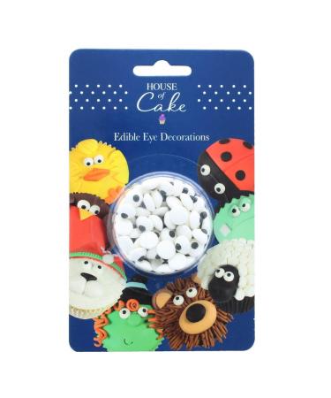 House Of Cake Edible Sugar Eyes Cake Decorations For Animals Monsters And Aliens On Cakes Cupcakes Muffins Cookies 25g