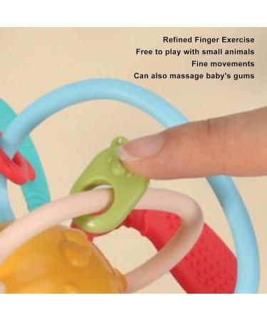 Manhattan Ball Plastic Cement Baby Teether - Lightweight Sensory Toy for Infant Teethers - Buy Online on SooperMarket.com