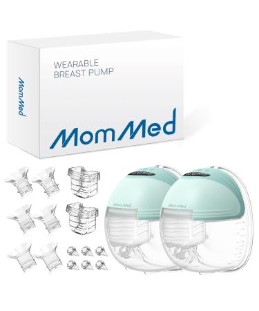 MomMed milk pumps milk pump electrically portable with 3 modes and 12 power outlet -safe and low -noise 24 mm milk pump Electrically double including 17/19/21 mm flanging sets 2 pieces 2