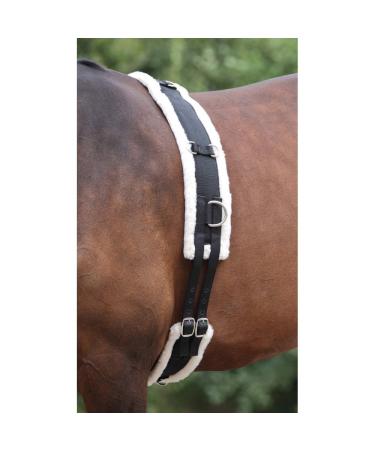 Shires Nylon Roller With Fleece Padding - Black: Horse 1 Count (Pack of 1)