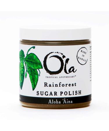 Ola Tropical Apothecary Rainforest Sugar Polish with Pure Tropical Oils and Plant Extracts - 8 fl oz