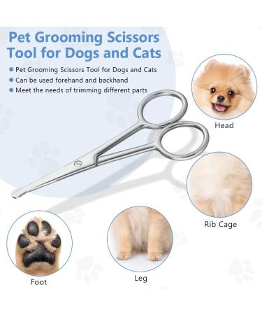 Buy Adiwo 10.5 cm Stainless Steel Dog Hair Scissors | Rounded Fur Scissors for Perfect Coat Care | International Shipping - Buy Online on SooperMarket.com