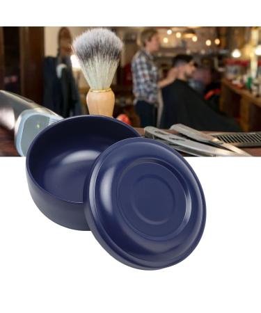 Dark Blue Razor Shell with Lid - Wide Iron Shaving Soap Cup & Foam Mug with Large Capacity for Effortless Shaving - Buy Online on SooperMarket.com
