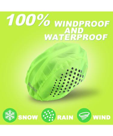 Royouzi Bicycle Helmet Cover Set - Waterproof Reflective Protection for Kids & Unisex Helmets | 2-Piece Rain Gear - Buy Online on SooperMarket.com