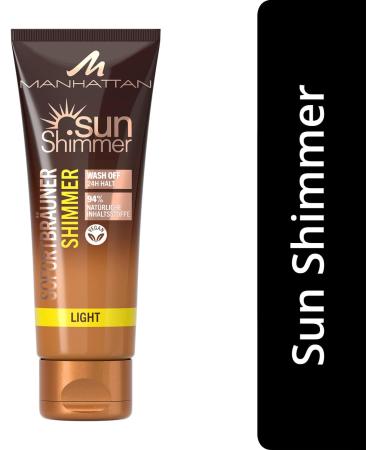 Manhattan Sunshimmer Instant Tan Shimmer Light for Flawless Tan with Up to 24 Hours Hold 125ml - Buy Online on SooperMarket.com