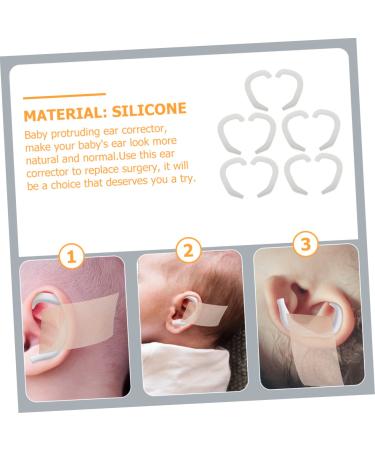 KOMBIUDA Auricle Corrector Invisible Tape - 5 Pairs | Silicone Patch for Ear Mold Support | Valgus Protruding Ear Correction Bracket - Buy Online on SooperMarket.com