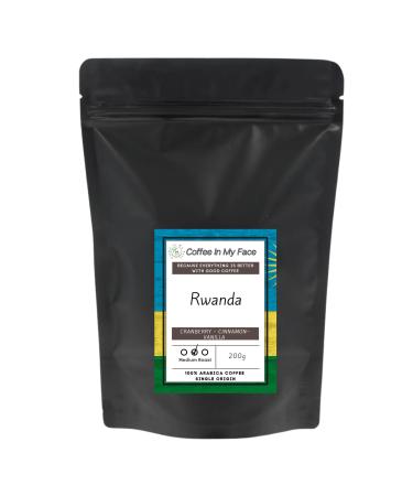 Coffee In My Face - Rwanda | Freshly Roasted Whole Beans To Grind At Home | Medium Roast | Single Origin | 100% Arabica Coffee - 200g. (Whole Coffee Beans)