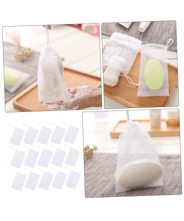 Buy NOLITOY 100 Pcs Soap Bag Foam Net - Mesh Soap Pouch & Saver for Body & Facial - White Shower Loofah - 12x9CM - Perfect for International Shipping - Buy Online on SooperMarket.com