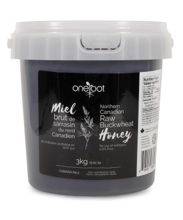 ONEROOT Natural Raw Buckwheat Honey (3kg / 6.6lb) | Higher in Antioxidants Than Manuka