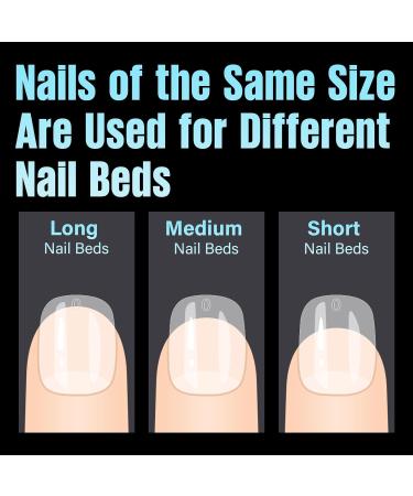TOMICCA Short Almond Nail Tips - 240Pcs Half Matte Soft Gel & Acrylic Pre-Shaped Full Cover Nails for Nail Extensions - 12 Sizes Available - Buy Online on SooperMarket.com