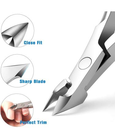 FERYES Professional Cuticle Clipper - 5mm Jaw, Medical Grade Stainless Steel - 1 Piece, Silver - Buy Online on SooperMarket.com