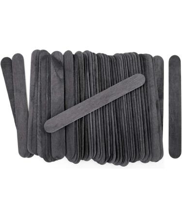 100 Count 6 Inch Jumbo Black Wood Craft Popsicle Sticks - Buy Online on SooperMarket.com