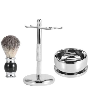 Professional 3-in-1 Shaving Set for Men - Razor Brush & Holder | Perfect Gift for Father's Day & Birthdays - Buy Online on SooperMarket.com