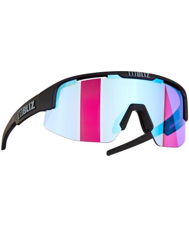 Bliz Matrix Small Nordic Light sports glasses matt black/violet blue