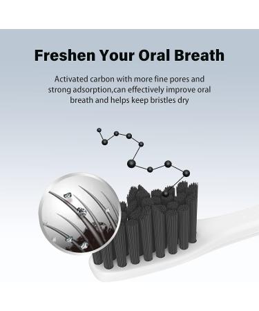 Charcoal Whitening Toothbrush Heads for Philips Sonicare E-Series - Replacement Brush Head for Essence Electric Toothbrush - Sonic Care Compatible - Buy Online on SooperMarket.com