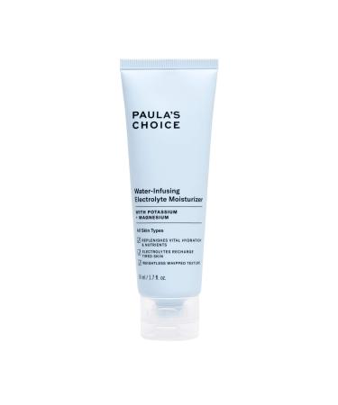Paula's Choice Water-Infusing Electrolyte Face Moisturizer, Lightweight Deep Hydration for All Skin Types Including Dry and Acne-Prone Skin, 1.7 Ounces