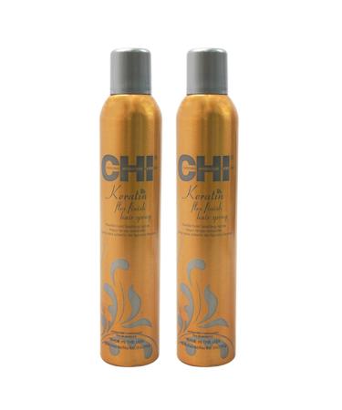 Keratin Flex Finish Hair Spray by CHI for Unisex - 10 oz Hair Spray - (Pack of 2)