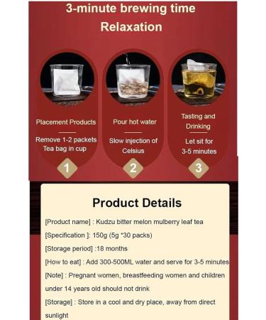 Bitter Melon and Mulberry Leaf Tea Bitter Gourd Mulberry Leaf Tea (1) - Buy Online on SooperMarket.com