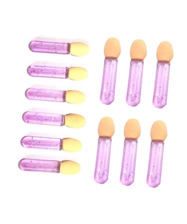Baluue 100pcs Women Eyeshadow Brush Eyes Makeup Make up Sponges for Face Beauty Sponge Violet