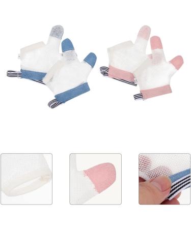 Healvian Kids Tools Kids Tools Kids Tools Baby Stop Thumb Sucking Kid Infant Stop Thumb Sucking Kit Soft Mesh Fabric Stop Sucking Glove No Scratch Breathable Finger Thumb Protector S 2 Pairs Mittens Small - Buy Online on SooperMarket.com
