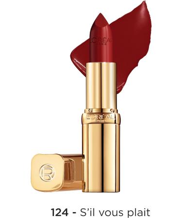 L'Or al Paris Color Riche Satin Smooth Lipstick Moisturising Pure Pigment Lip Colour With Omega 3 & Vitamin E 124 S'il Vous Plait S'il Vous Plait 124 1 count (Pack of 1) - Buy Online on SooperMarket.com