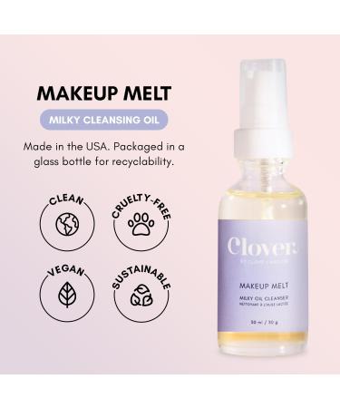 Clover Makeup Melt Milky Cleansing Oil | Gentle Skin-Friendly & Residue-Free Makeup Remover | Cruelty-Free & Vegan - Buy Online on SooperMarket.com