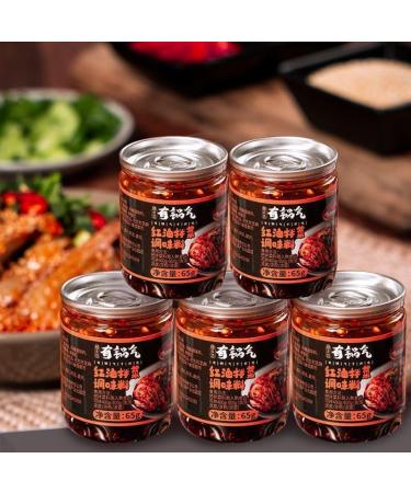 Red oil Chili Sauce Instant sauce Sesame Red Oil Spicy Sauce (65g*5/10/20 cans) dipping sauce Chili pepper mixed noodles sauce Chilli & Hot Pepper Sauce Miso delicious snack gifts (10 cans) - Buy Online on SooperMarket.com