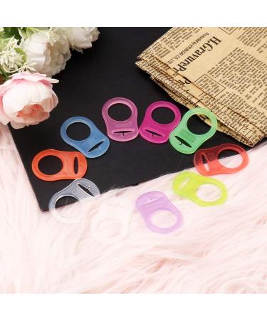 Norhogo 10-Piece Silicone Ring Set for Pacifiers - BPA-Free Ten Colors Baby Silicone Ring Holder - Buy Online on SooperMarket.com