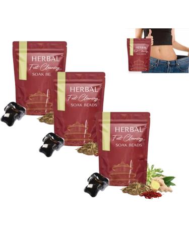 Herbal Detox&Shaping Cleansing Foot Soak Beads Herbal Detox and Shaping Foot Soak Beads Herbal Detox Cleansing Foot Soak Beads for Foot Care (3 Pack)