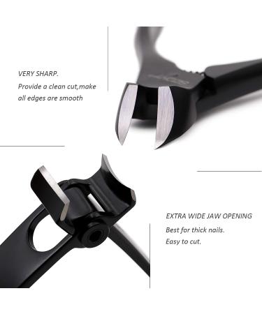 SZQHT Professional Toe Nail Clippers - Cuticle for Ingrown Fingernails - Manicure & Pedicure Kit for Elder - Thick Nails Care - Buy Online on SooperMarket.com