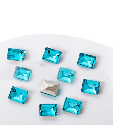 Crystal Nail Rhinestones Clear Nails Stones 10Pcs Pointed Back Rhinestones Diamond for Nail Art Supplies Nail Rhinestones and Kit Nail Rhinestones for Acrylic Nails Nail Rhinestones ND964