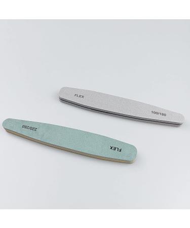 Nail Files 4 Pieces Nail Buffer Blocks Professional Double Sided Nail File 100/180 220/280 Grit for Acrylic Natural Gel Nails Polish Suitable for Home Nail Salon - Buy Online on SooperMarket.com