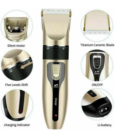 Men's Cordless Hair Trimmer Cordless Hair Clipper Men Rechargeable Electric Razor Professional Hair Clipper HairCutting Kit Beard Trimmer Shaver Detail Trimmer with 4 Guide Combs Scissor Brush - Buy Online on SooperMarket.com