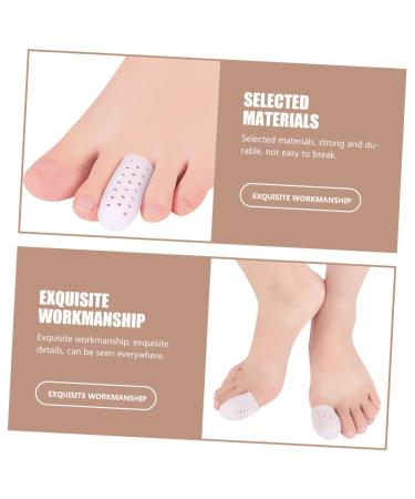 Healeved Silicone Toe Protector Caps - 6 Pairs | Thumb & Big Toe Sleeves for Bunion Relief | Gel Guards for Front Feet - Sebs Material - Buy Online on SooperMarket.com