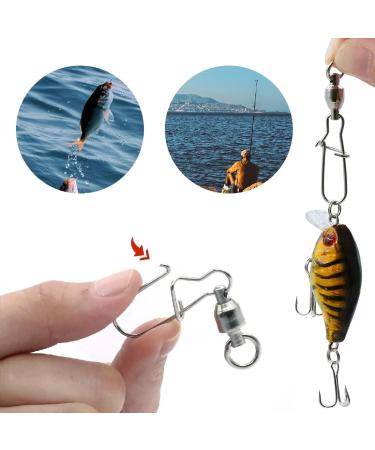 CRLLDPM 75-Piece Rolling Fishing Vertebrae Set | Stainless Steel Fishing Connectors & Carabiners for Trout | Premium Fishing Gear Accessories (6# 7# 8# 12#) - Buy Online on SooperMarket.com