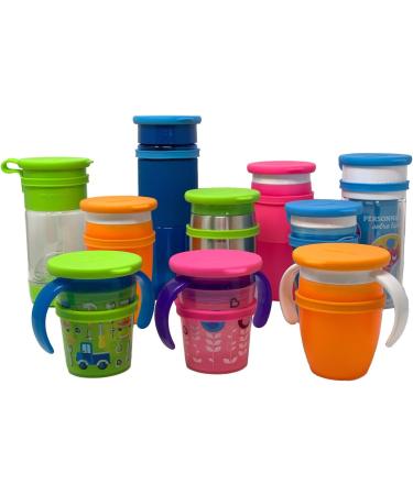 Silicone Replacement Lids for Munchkin Miracle 360 Cups - Set of 3 (Blue, Green, Orange) - Buy Online on SooperMarket.com