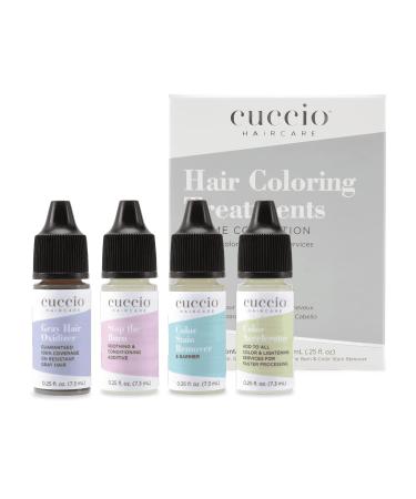 Cuccio Haircare Try Me Collection Kit | Hair Coloring Essentials | Gluten & Paraben Free | Travel Size 4 Pc | Stop The Burn & Gray Hair Treatments - Buy Online on SooperMarket.com
